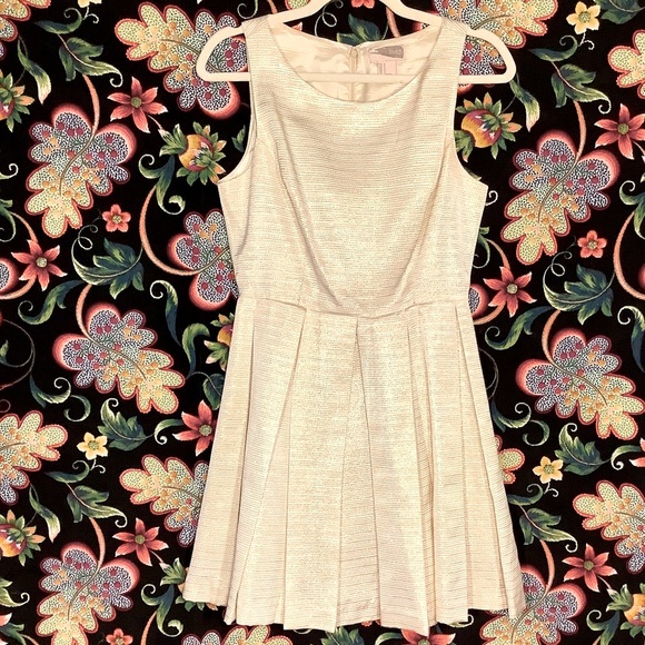 Retro Shimmery Pleated Party Dress - Picture 1 of 1